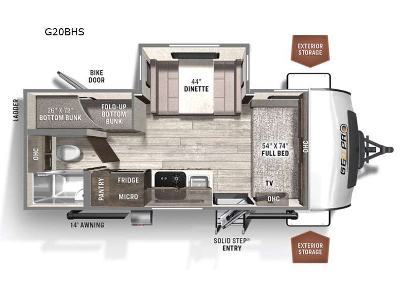 Forest River RV Rockwood GEO Pro G20BHS